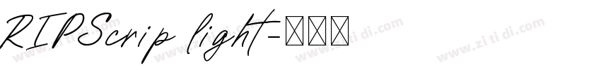 RIPScrip light字体转换 RIPScrip light字体转换
